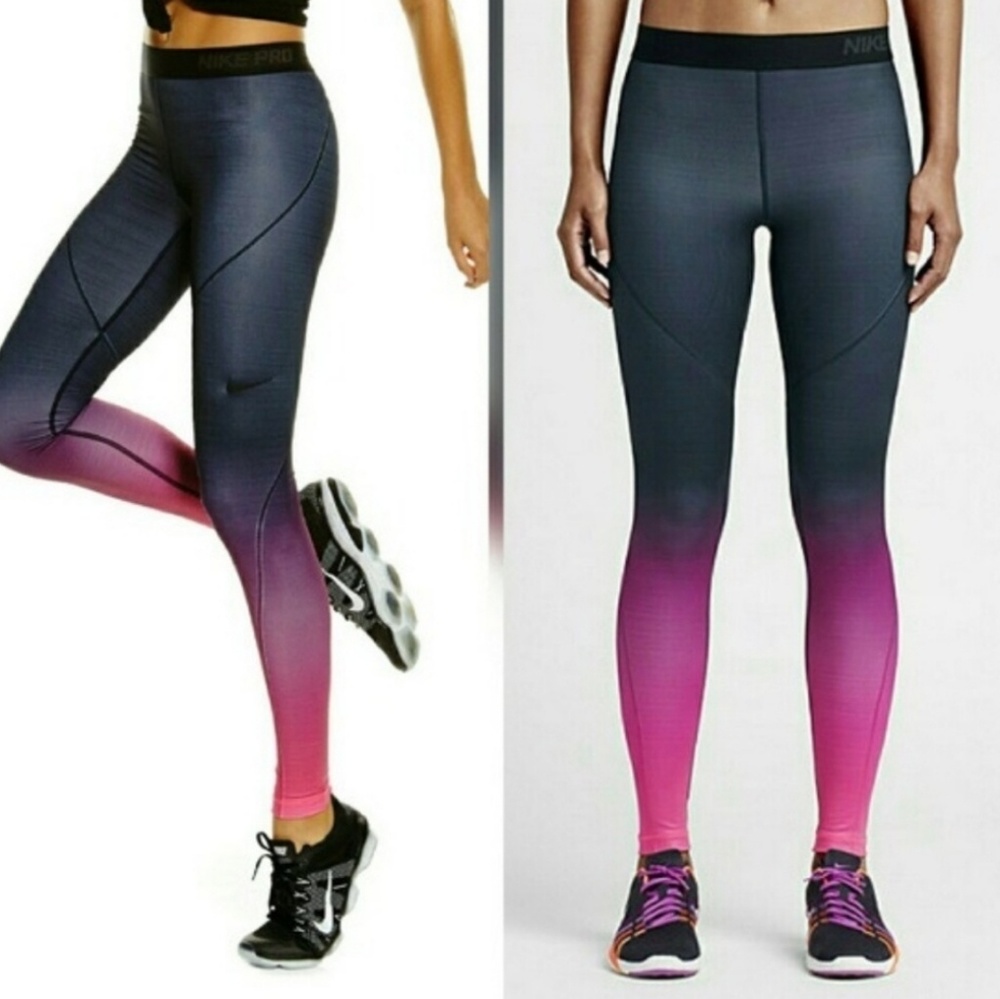 Nike PRO HYPER WARM TIGHTS fleece pink xs